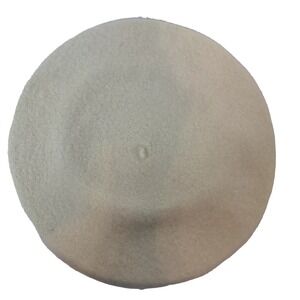 Beret Hat Vintage Basque French Hat 100% Wool Ivory Woman